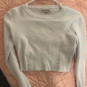 Cry Baby light blue cropped sweater